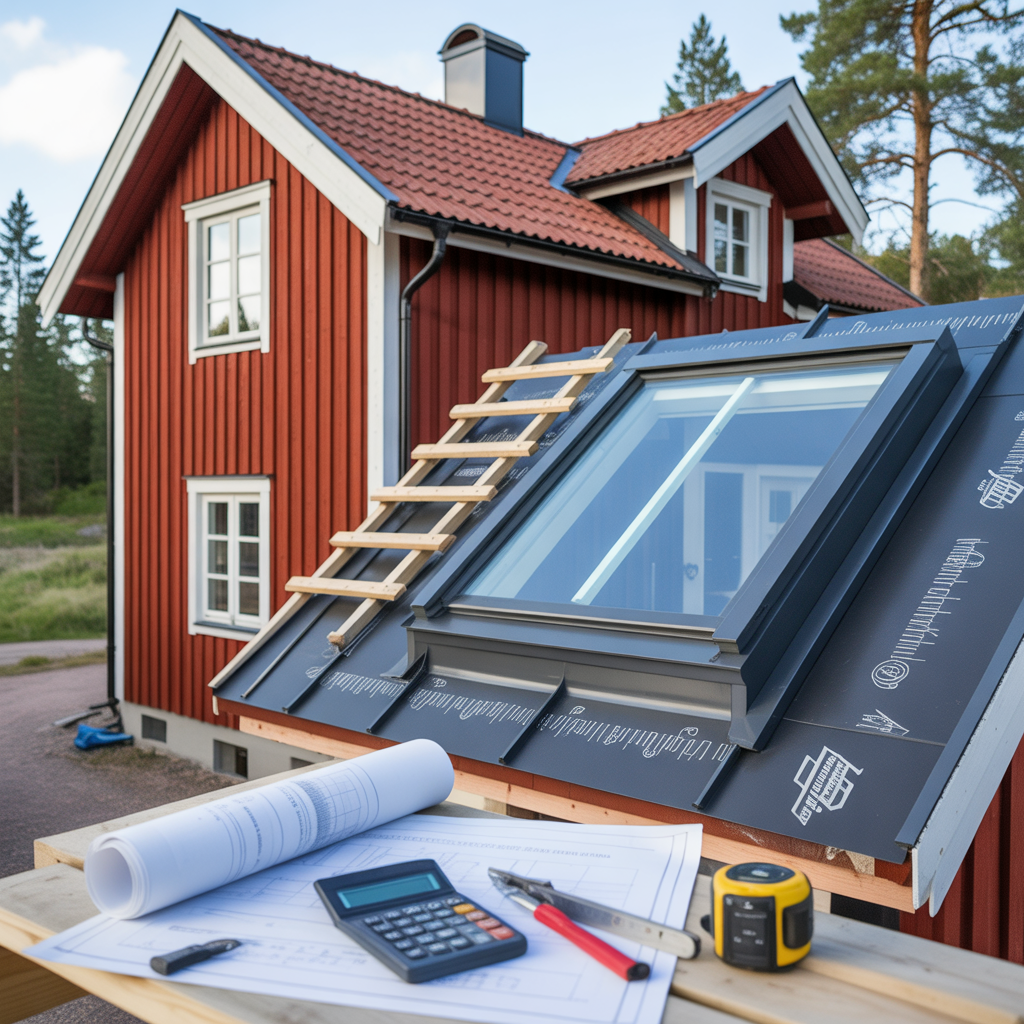 satta in takfonster bygglov tatning och kostnad